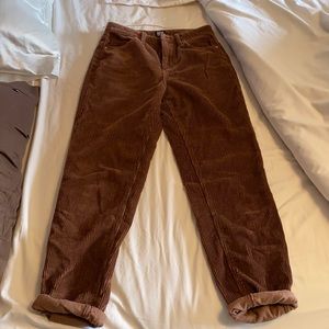 UO corduroy mom high rise pants